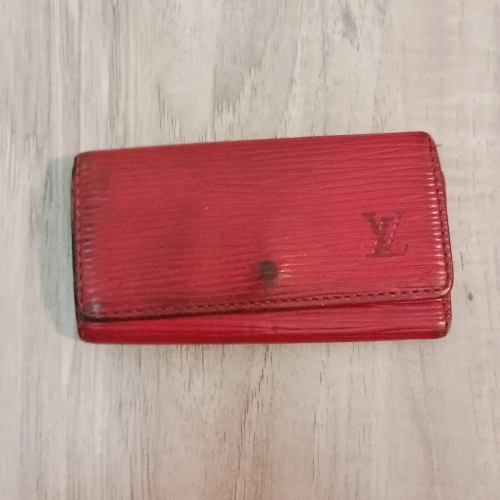 Louis Vuitton Red Epi Key Holder